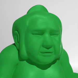 お相撲さん消しゴムA　3Dモデル 缩略图 6