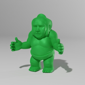 お相撲さん消しゴムA　3Dモデル 缩略图 2