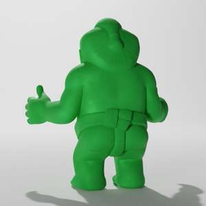 お相撲さん消しゴムA　3Dモデル 缩略图 5