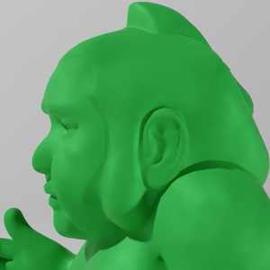 お相撲さん消しゴムA　3Dモデル 缩略图 7