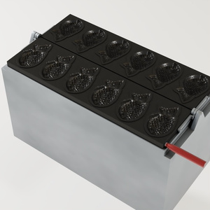 たい焼き器B　3Dモデル 缩略图 2