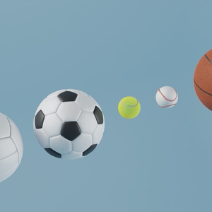 いろんなボール　3Dモデル 缩略图 4