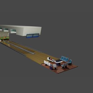 ボーリング場　3Dモデル 缩略图 2