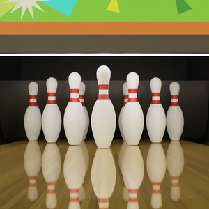 ボーリング場　3Dモデル 缩略图 9