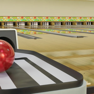 ボーリング場　3Dモデル 缩略图 6