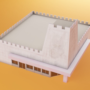 色褪せた店舗　3Dモデル 缩略图 7