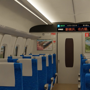 新幹線車内　3Dモデル 缩略图 2