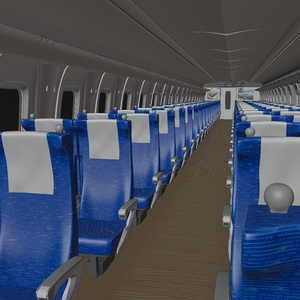 新幹線車内　3Dモデル 缩略图 7