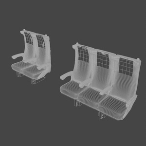 新幹線車内　3Dモデル 缩略图 8