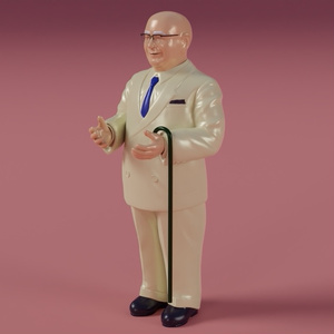おじさんの人形　3Dモデル 缩略图 2