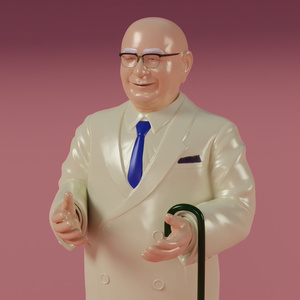 おじさんの人形　3Dモデル 缩略图 4