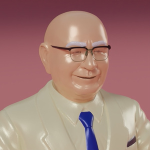 おじさんの人形　3Dモデル 缩略图 5