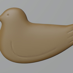 鳥のお菓子1　3Dモデル 缩略图 5