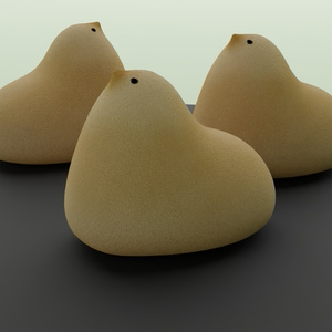 鳥のお菓子2　3Dモデル 缩略图 5