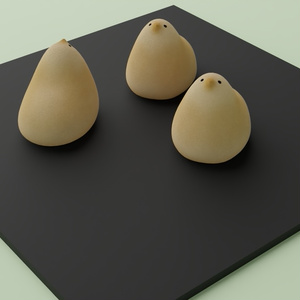 鳥のお菓子2　3Dモデル 缩略图 3
