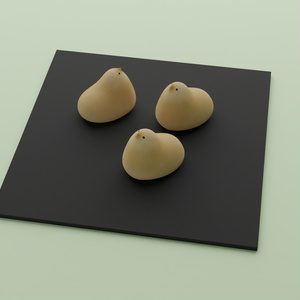 鳥のお菓子2　3Dモデル 缩略图 2