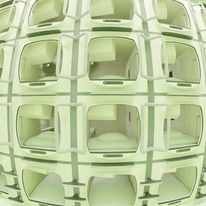 カプセルホテル　3Dモデル 缩略图 12