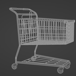 ショッピングカート　3Dモデル 缩略图 6