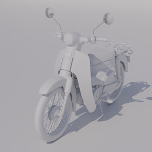 50ccバイク　3Dモデル 缩略图 8