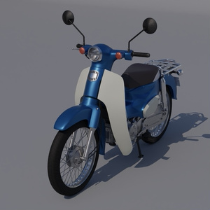 50ccバイク　3Dモデル 缩略图 10