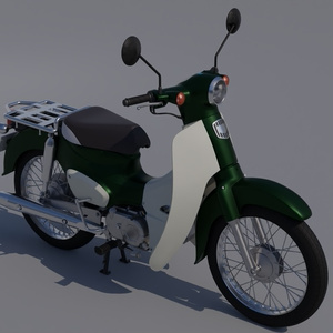 50ccバイク　3Dモデル 缩略图 2