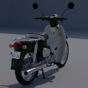 50ccバイク　3Dモデル 缩略图 3
