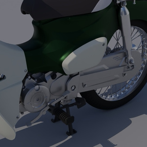 50ccバイク　3Dモデル 缩略图 6