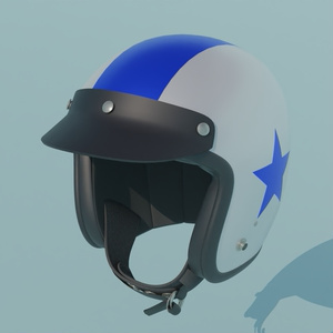 ヘルメット　3Dモデル 缩略图 3