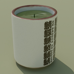 湯呑み　3Dモデル 缩略图 3