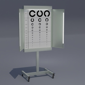 視力検査機　3Dモデル 缩略图 3
