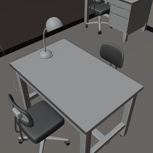 取調室　3Dモデル 缩略图 9