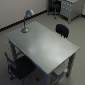 取調室　3Dモデル 缩略图 4