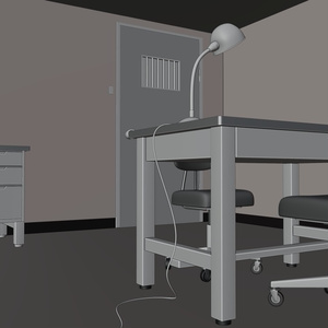 取調室　3Dモデル 缩略图 11