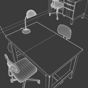 取調室　3Dモデル 缩略图 14