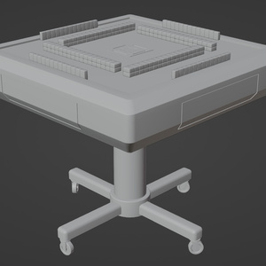 麻雀卓　3Dモデル 缩略图 4