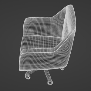 革張りの椅子　3Dモデル 缩略图 16