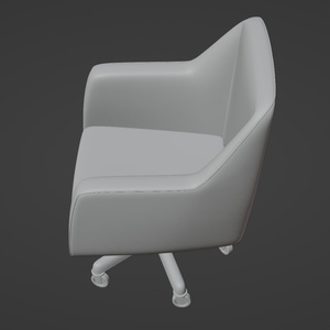 革張りの椅子　3Dモデル 缩略图 12