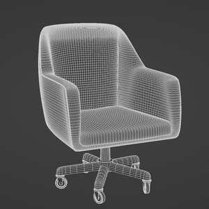 革張りの椅子　3Dモデル 缩略图 13