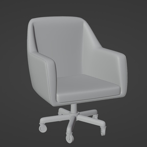 革張りの椅子　3Dモデル 缩略图 10