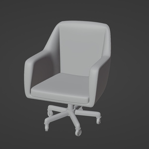 革張りの椅子　3Dモデル 缩略图 9