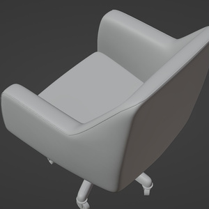 革張りの椅子　3Dモデル 缩略图 11