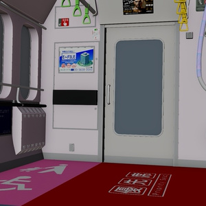 電車内部2　3Dモデル 缩略图 5