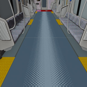電車内部2　3Dモデル 缩略图 15