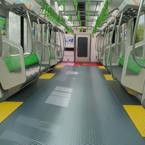 電車内部2　3Dモデル 缩略图 2