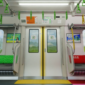 電車内部2　3Dモデル 缩略图 8