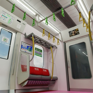 電車内部2　3Dモデル 缩略图 12