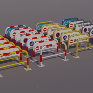 車止めセット　3Dモデル 缩略图 3
