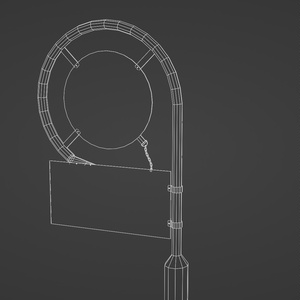 消火栓標識　3Dモデル 缩略图 4