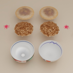 牛丼　3Dモデル 缩略图 6