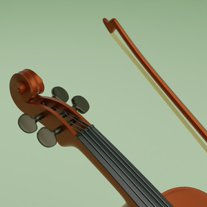バイオリン　3Dモデル 缩略图 5